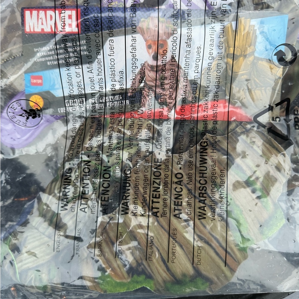 Groot Halloween costume for dogs
